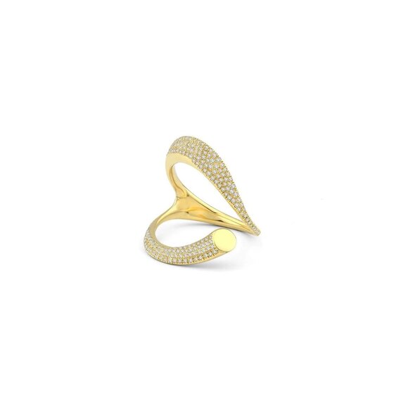 KLOTO Apex Ring 18K Gold Diamonds $3250 NEW Sz 5 - Picture 1 of 13